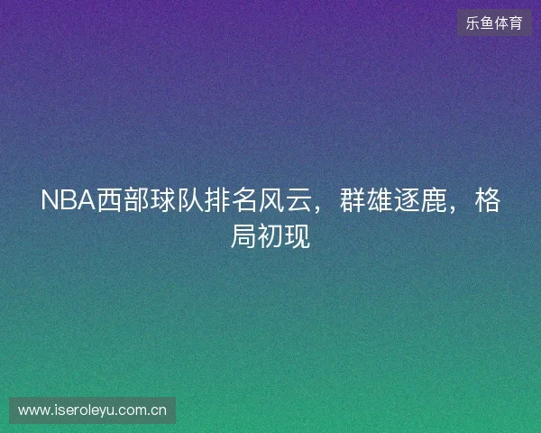 NBA西部球队排名风云，群雄逐鹿，格局初现